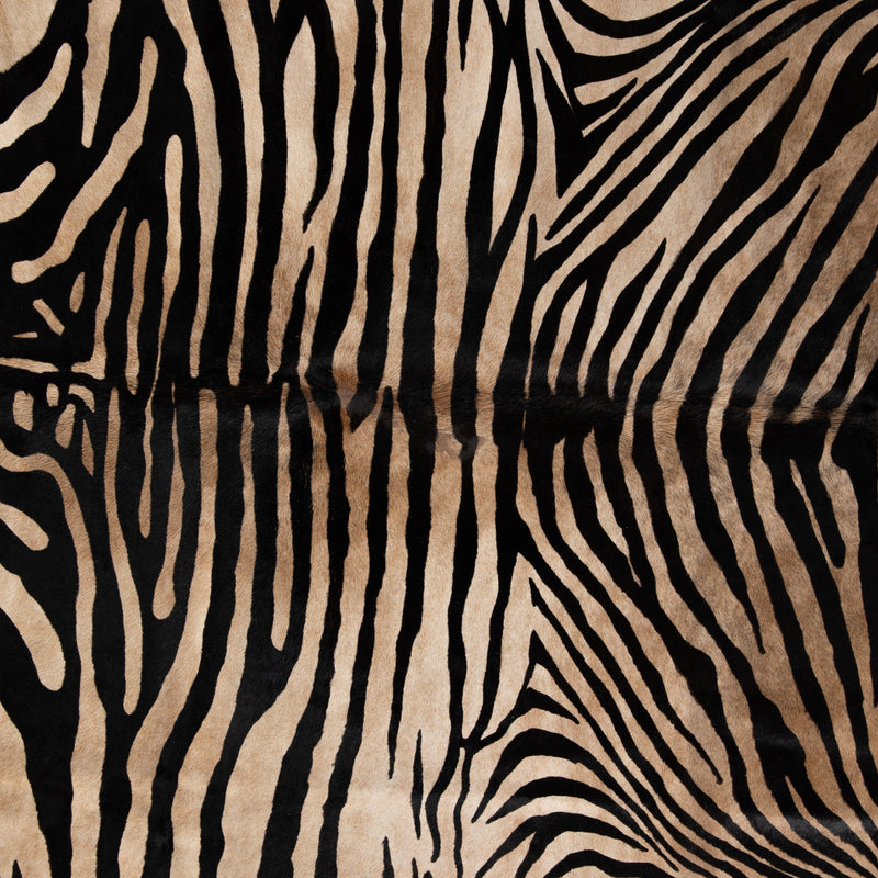 media image for zebra printed hide rug by bd studio 227549 001 3 227