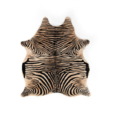 product image of zebra printed hide rug by bd studio 227549 001 1 571