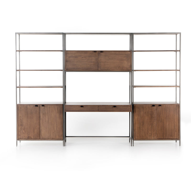 media image for Trey Modular Wall Desk - 2 Bookcases by BD Studio 292