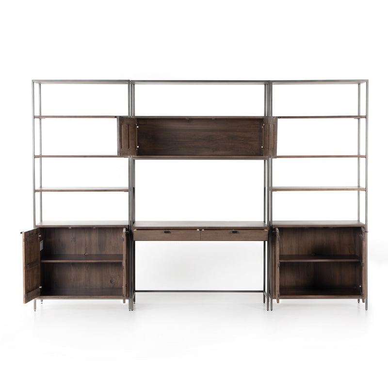 media image for Trey Modular Wall Desk - 2 Bookcases by BD Studio 213