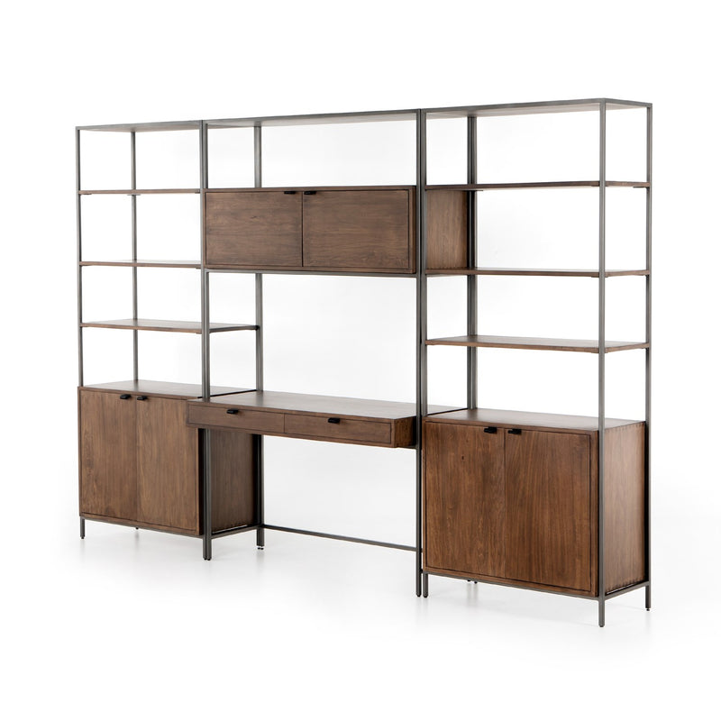 media image for Trey Modular Wall Desk - 2 Bookcases by BD Studio 219