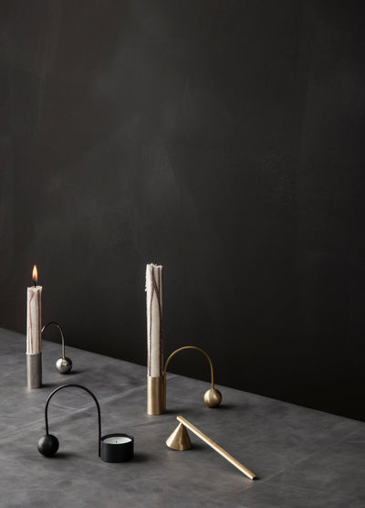 product image for Balance Tealight Holder in Black Brass by Ferm Living 58