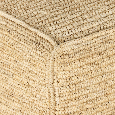 product image for woven palm pouf by bd studio 231445 002 10 96