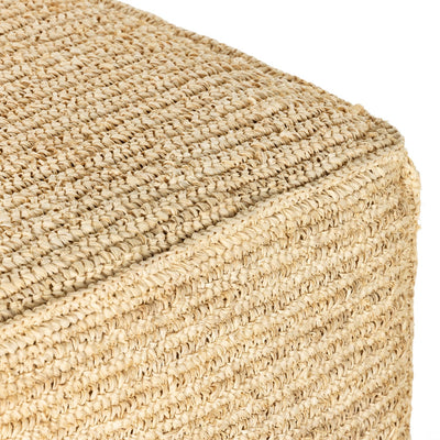 product image for woven palm pouf by bd studio 231445 002 13 73
