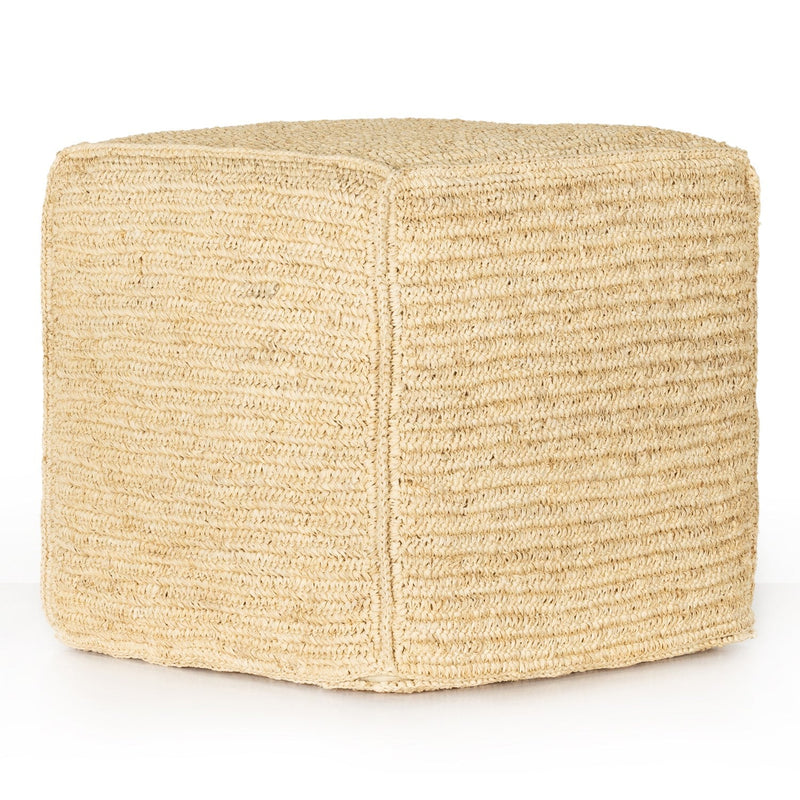 media image for woven palm pouf by bd studio 231445 002 1 291