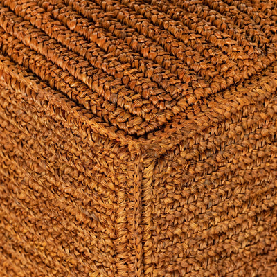 product image for woven palm pouf by bd studio 231445 002 6 13