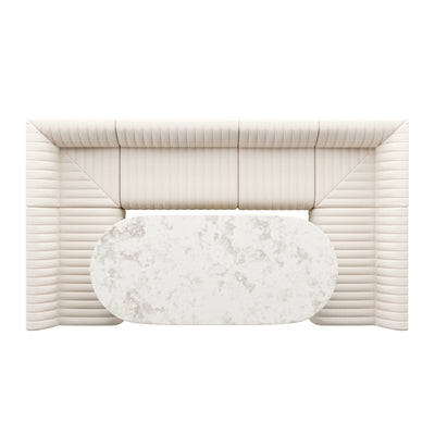 product image for augustine dining banquette bench ushape by bd studio 231702 001 27 40