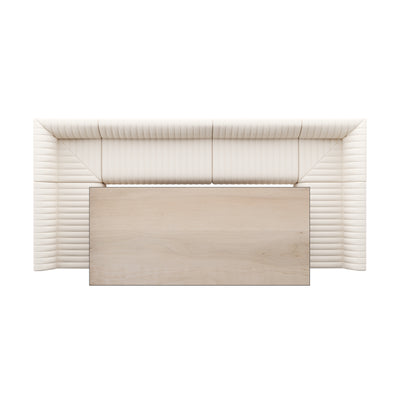product image for augustine dining banquette bench ushape by bd studio 231702 001 29 25