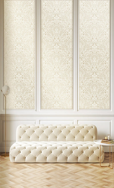 product image for Damasco Wallpaper in Dove/White 85