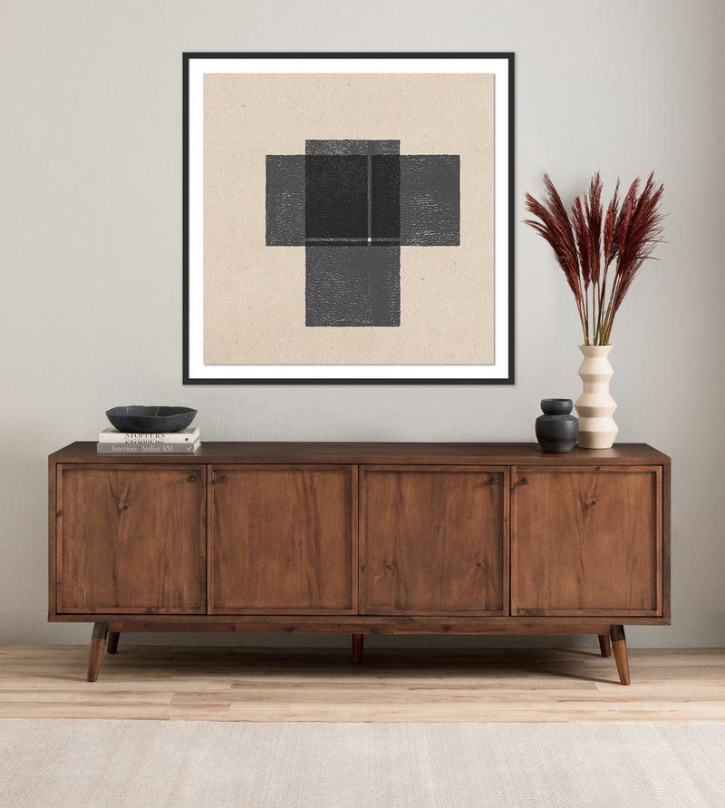 media image for Abstract Blocks Cross by Roseanne Kenny 8 281