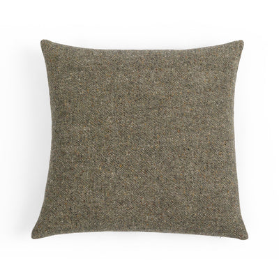 product image for Stonewash Hasselt Olive Green Linen Pillow 91
