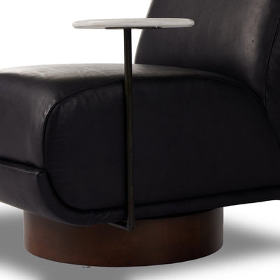product image for bronwyn leather marble swivel chr w side tbl by bd studio 240250 001 15 55
