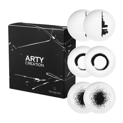 product image of ARTY CREATION MODULO Gift box of 6 round plates in Blanc  513