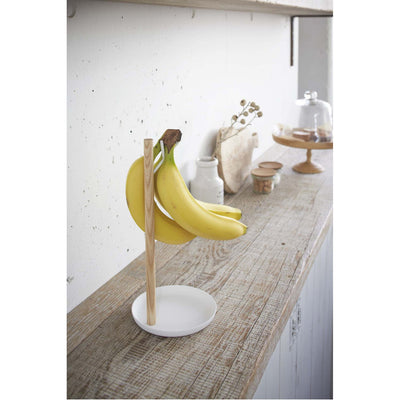 product image for Tosca Banana Holder - Wood and Steel by Yamazaki 4