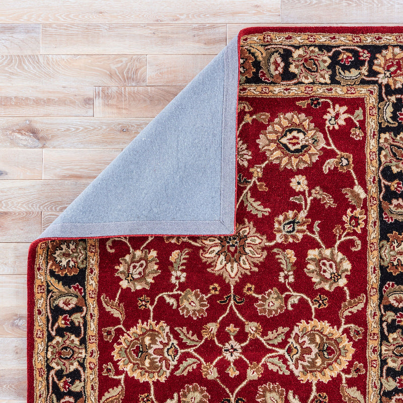 media image for my08 anthea handmade floral red black area rug design by jaipur 2 289