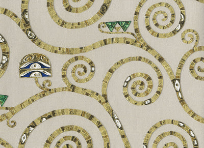 product image of Stoclet Wallpaper in Neutral/Gold 515