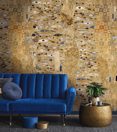 product image for Adele Wall Mural in Gold 84