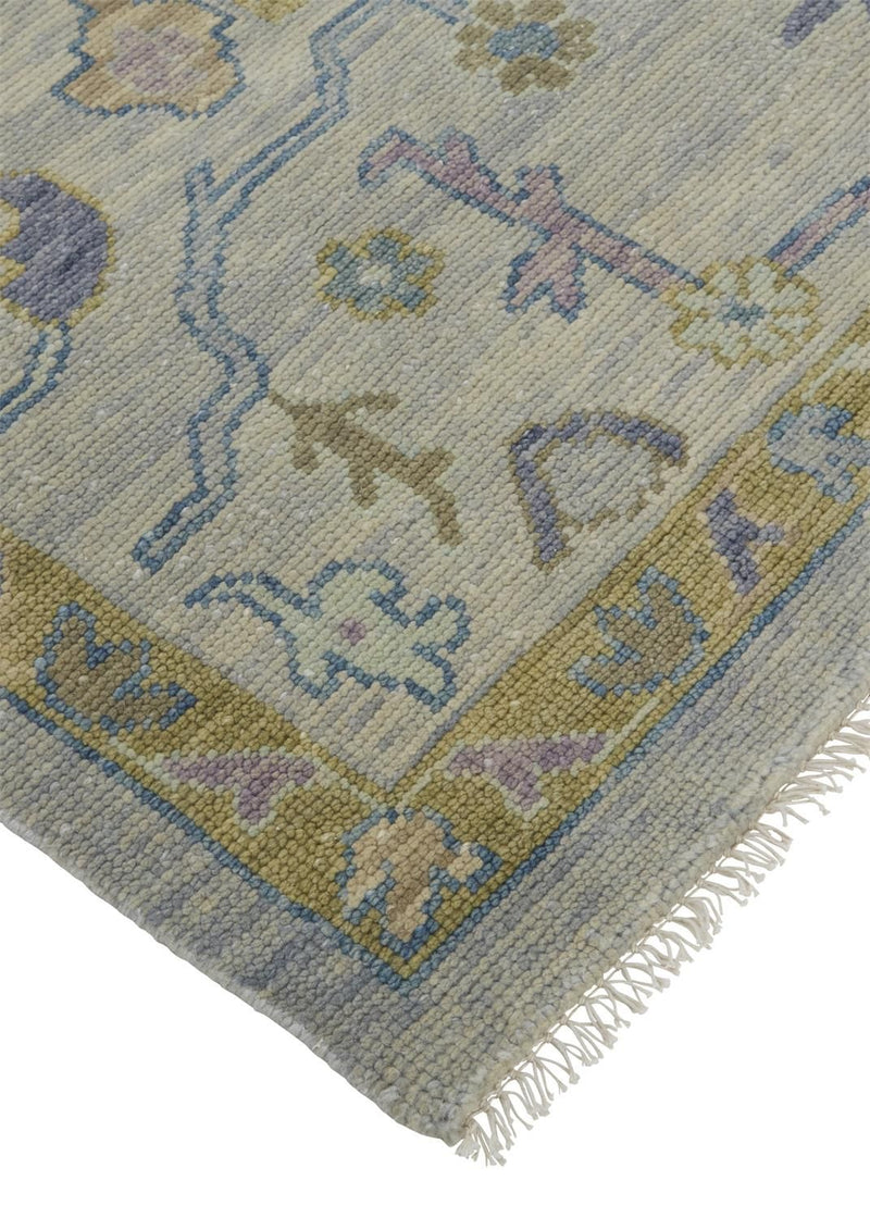 media image for Larson Hand Knotted Gray and Yellow Rug by BD Fine Corner Image 1 220