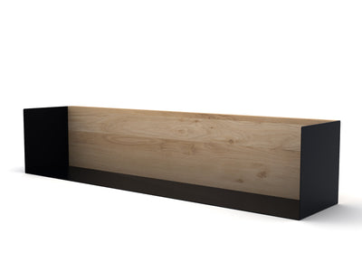 product image for Oak U shelf Large in Black 88