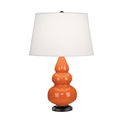 product image for small triple gourd pumpkin glazed ceramic accent table lamp by robert abbey ra 242x 3 31