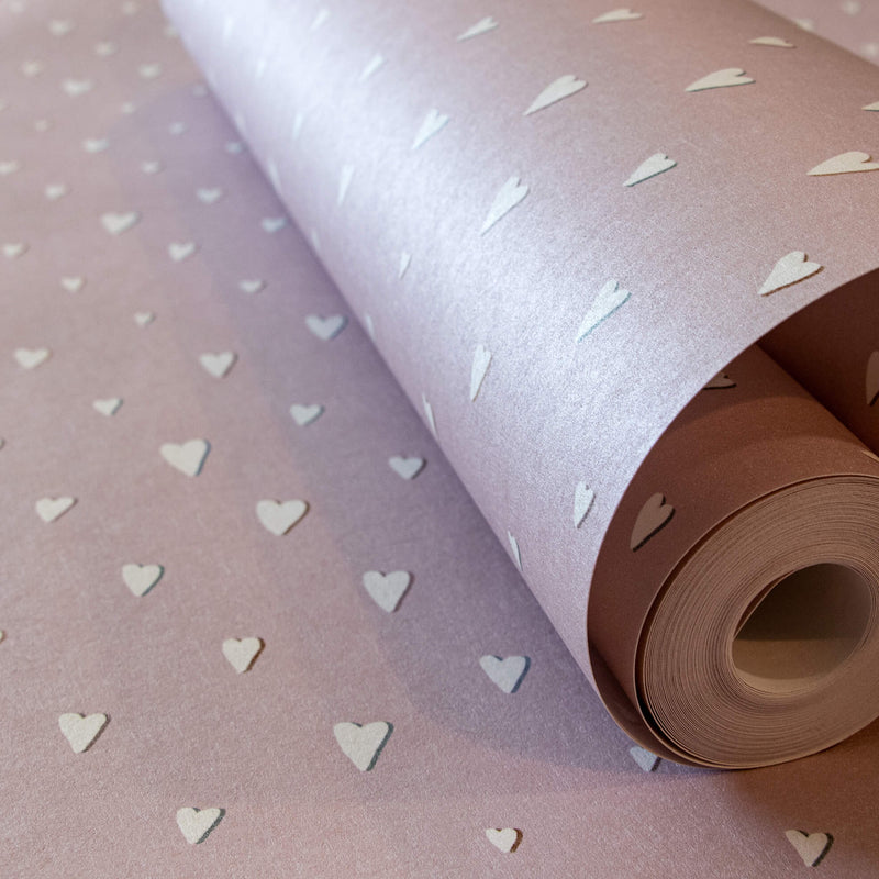 media image for Hearts Rose Wallpaper from the Great Kids Collection by Galerie Wallcoverings 275