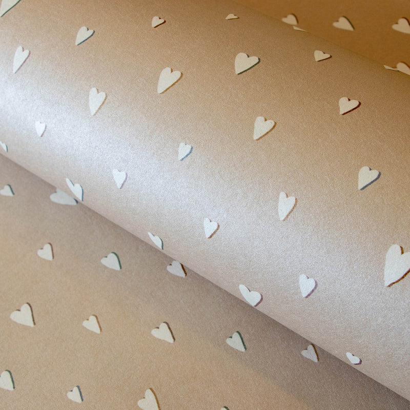 media image for Hearts Beige Wallpaper from the Great Kids Collection by Galerie Wallcoverings 26