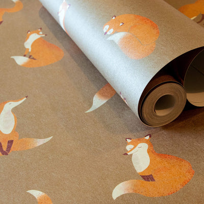 product image for Friendly Foxes Bronze Wallpaper from the Great Kids Collection by Galerie Wallcoverings 82