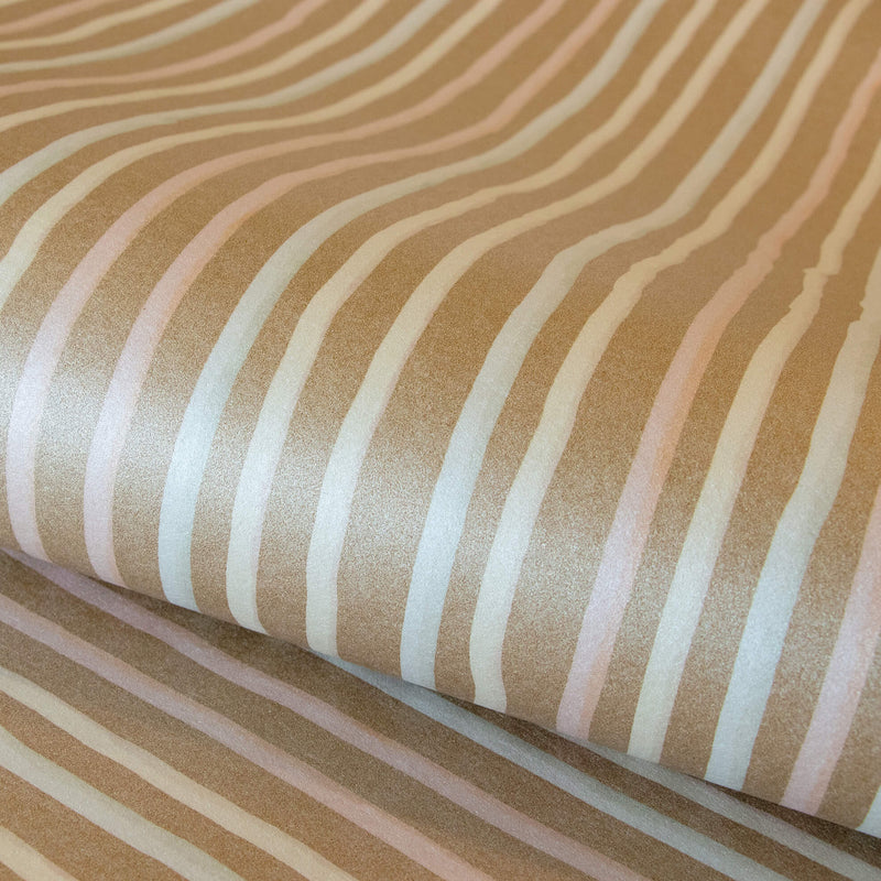 media image for Stripes Bronze Wallpaper from the Great Kids Collection by Galerie Wallcoverings 290