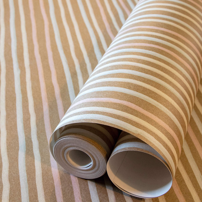 media image for Stripes Bronze Wallpaper from the Great Kids Collection by Galerie Wallcoverings 293