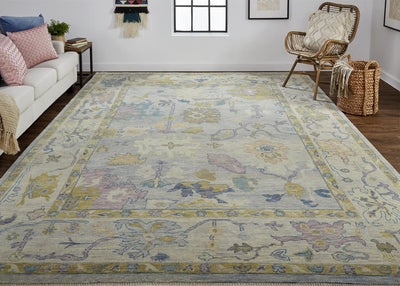product image for Larson Hand Knotted Gray and Yellow Rug by BD Fine Roomscene Image 1 16