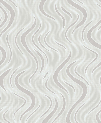 product image of Roxie Silver Wave Wallpaper from the Nature by Advantage Collection by Brewster Home Fashions 549