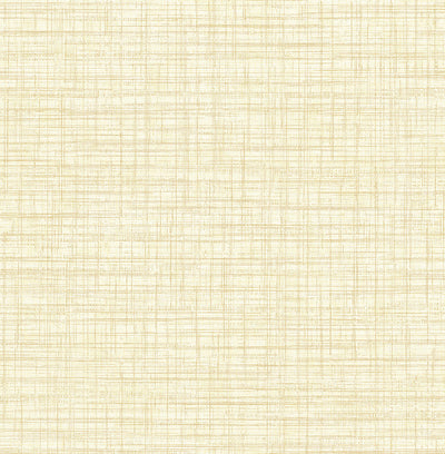 product image of Mendocino Light Yellow Linen Wallpaper 531