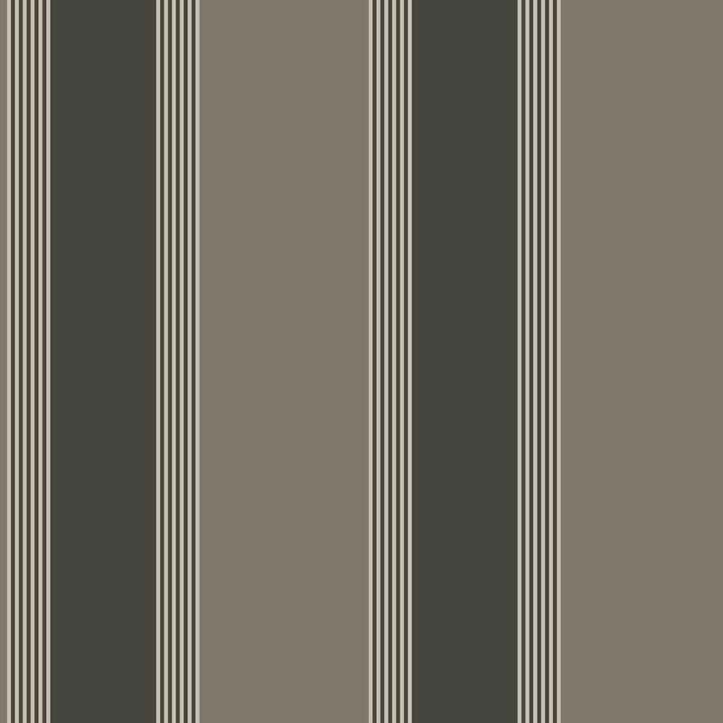 media image for Italian Style Stripe Wallpaper in Black/Bronze Brown 255