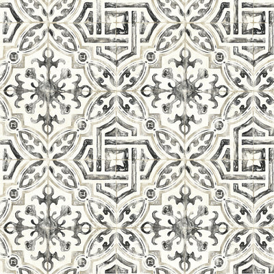product image of Sonoma Charcoal Spanish Tile Wallpaper 528