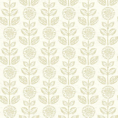 product image of Dolly Neutral Folk Floral Wallpaper 559