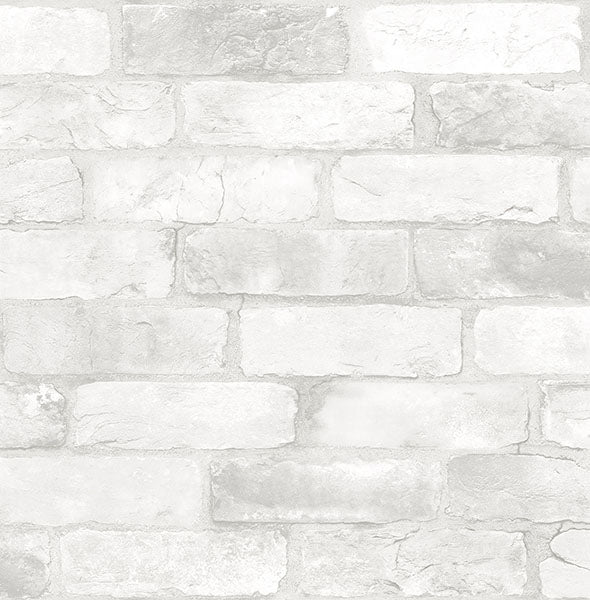 media image for Cody Light Grey Reclaimed Bricks Wallpaper 284