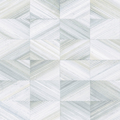 product image of Stratum Light Blue Geometric Faux Wood Wallpaper 53