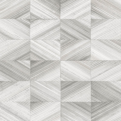 product image of Stratum Grey Geometric Faux Wood Wallpaper 568