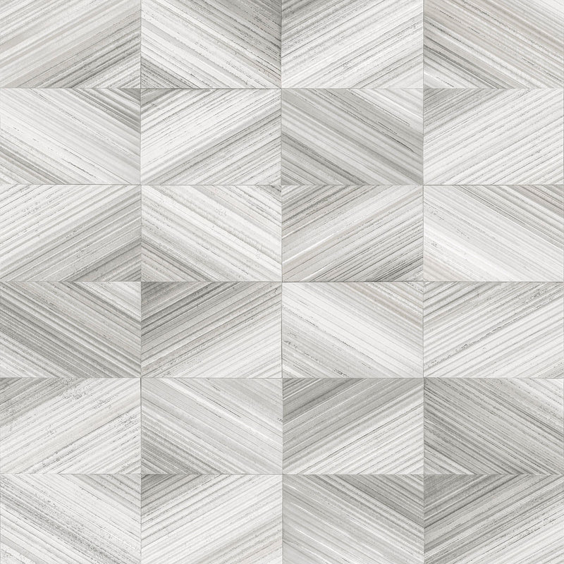 media image for Stratum Grey Geometric Faux Wood Wallpaper 285