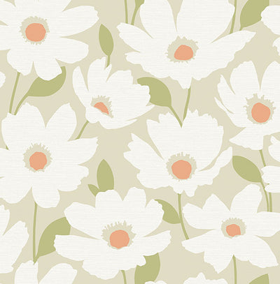 product image for Astera Neutral Floral Wallpaper 27