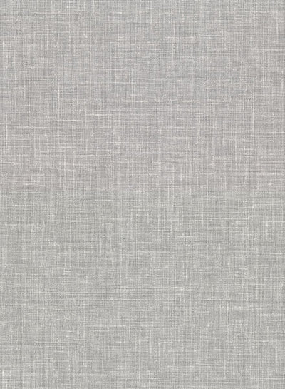 product image of Upton Grey Faux Linen Wallpaper from the Main Street Collection by Brewster 571