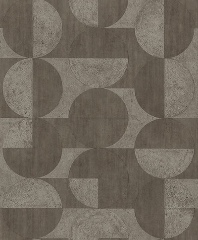 product image for Barcelo Brown Circles Wallpaper 41