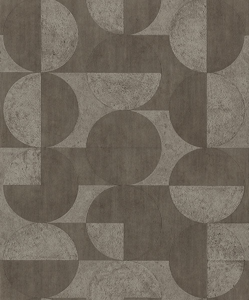 media image for Barcelo Brown Circles Wallpaper 265
