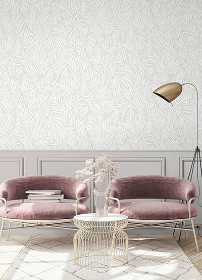 product image for Holzer White Fern Wallpaper 39
