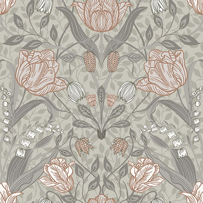 product image of Filippa Grey Tulip Wallpaper 57