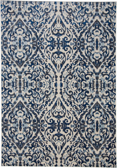 product image of Carini Blue and Ivory Rug by BD Fine Flatshot Image 1 530