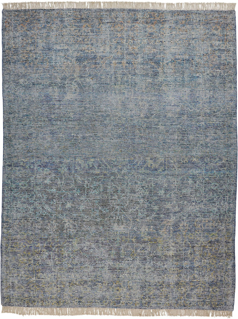 media image for Ramey Hand Woven Aegean Blue and Gray Rug by BD Fine Flatshot Image 1 212