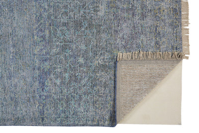 product image for Ramey Hand Woven Aegean Blue and Gray Rug by BD Fine Fold Image 1 91