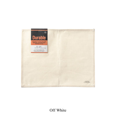 product image for waxed cotton placemat off white design by puebco 2 46