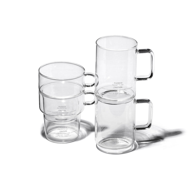 media image for borosilicate glass mug deep stacking design by puebco 2 263
